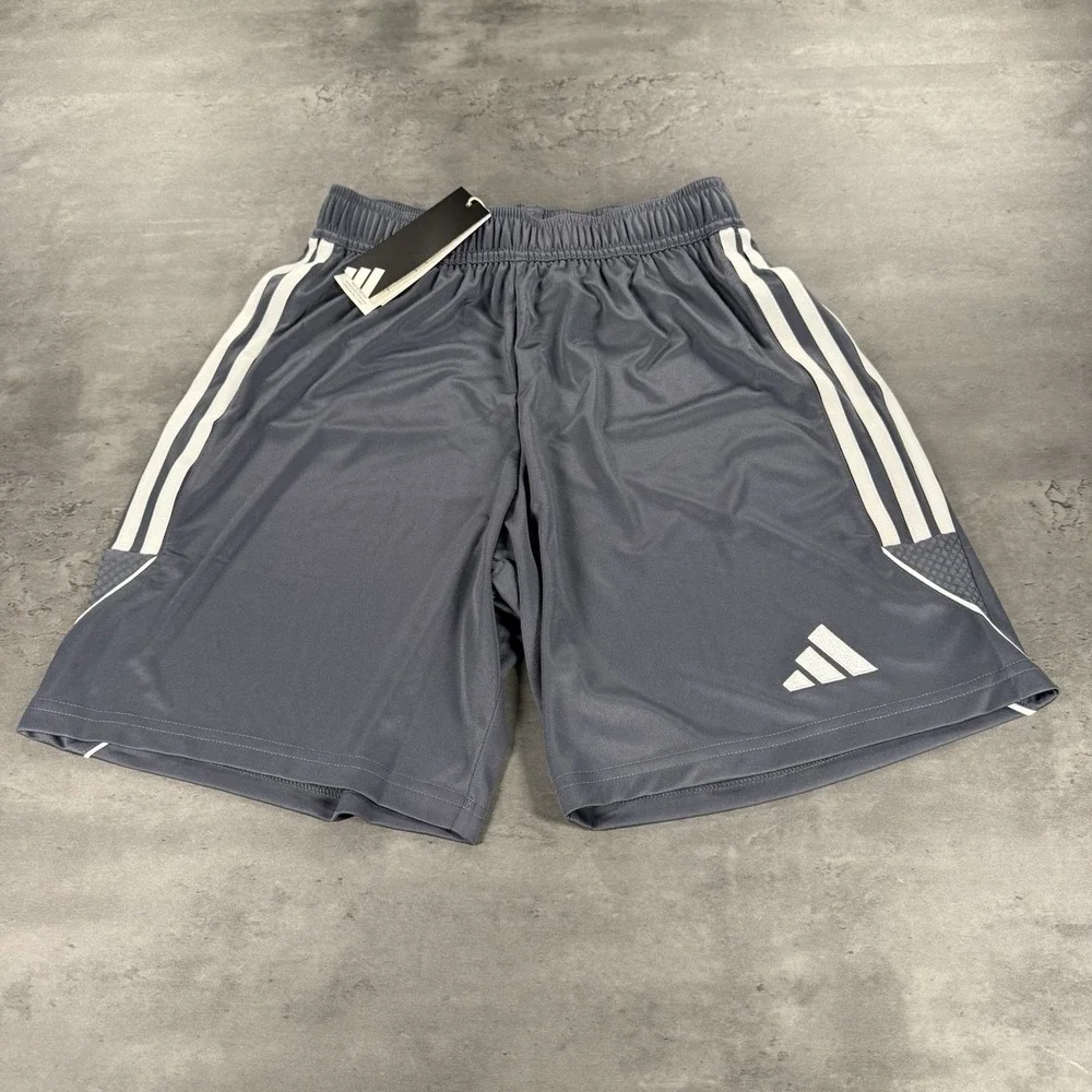 Adidas Shorts Mens S Gray White 7